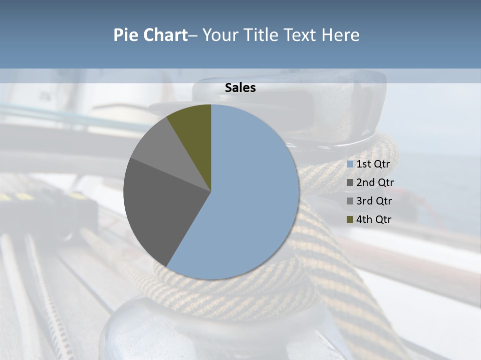 A Boat With A Rope On Top Of It PowerPoint Template