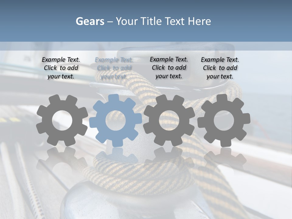 A Boat With A Rope On Top Of It PowerPoint Template