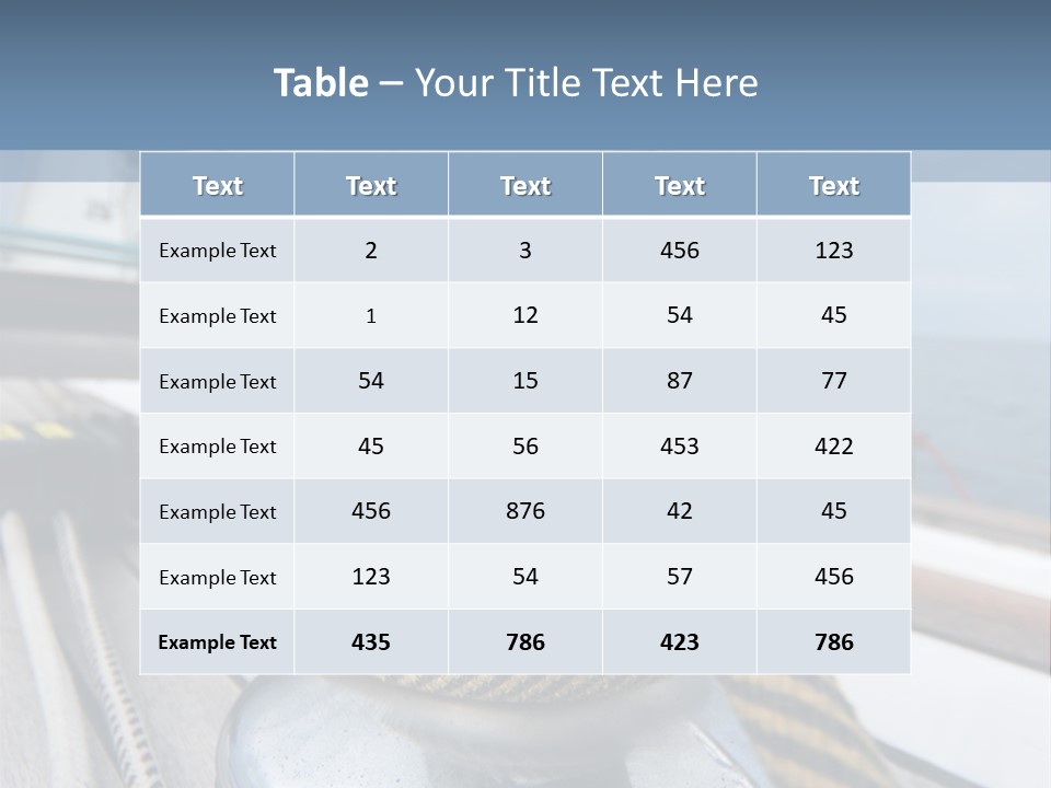 A Boat With A Rope On Top Of It PowerPoint Template