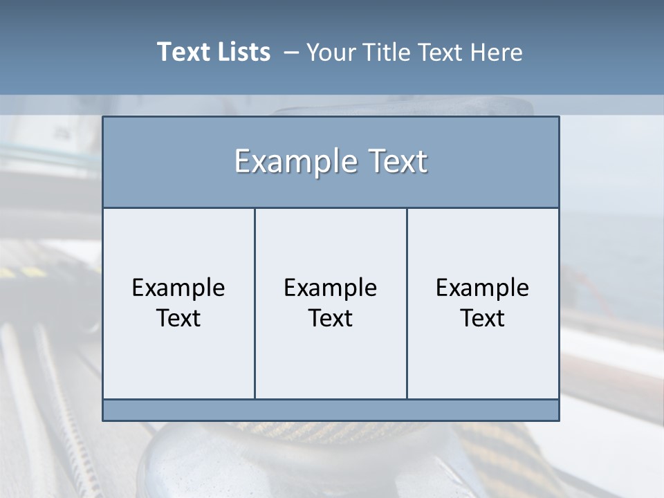 A Boat With A Rope On Top Of It PowerPoint Template