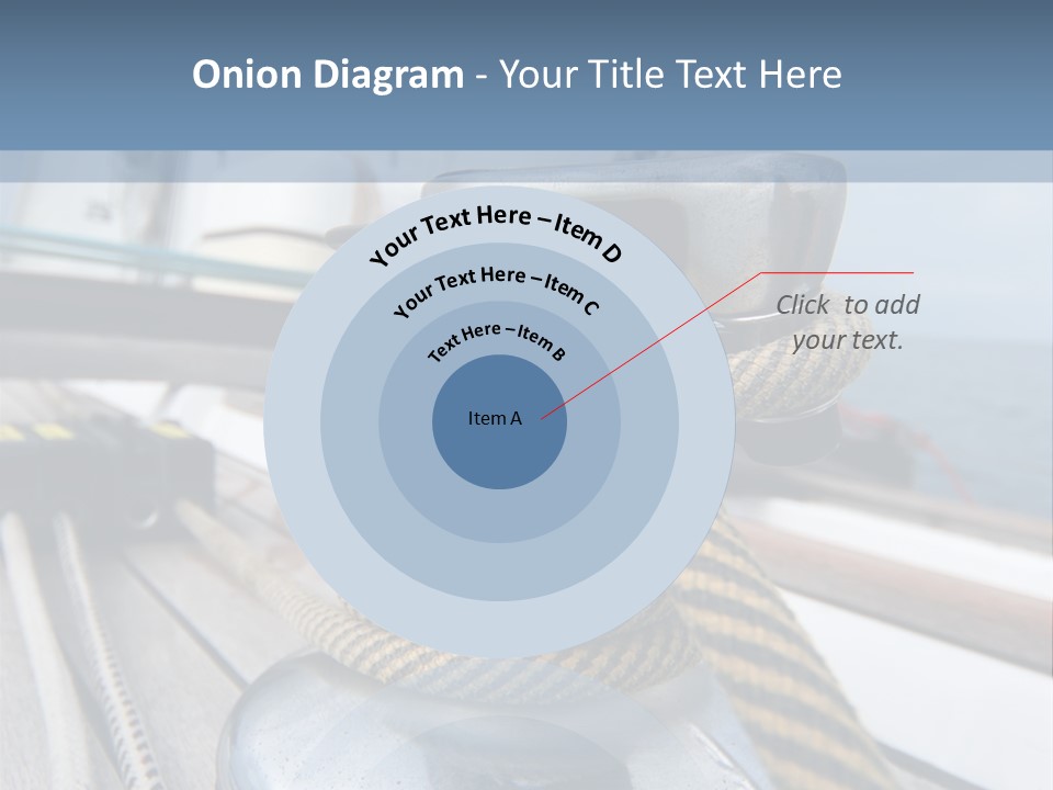 A Boat With A Rope On Top Of It PowerPoint Template