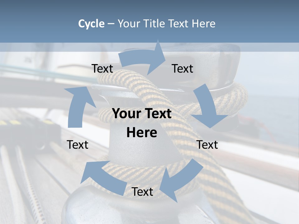 A Boat With A Rope On Top Of It PowerPoint Template