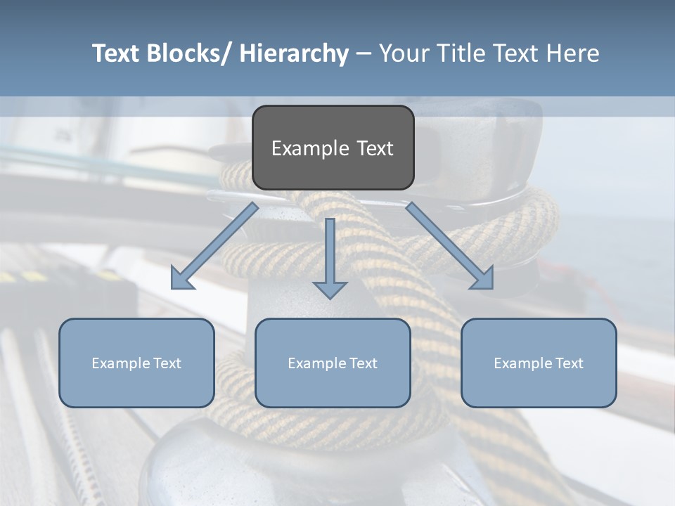 A Boat With A Rope On Top Of It PowerPoint Template