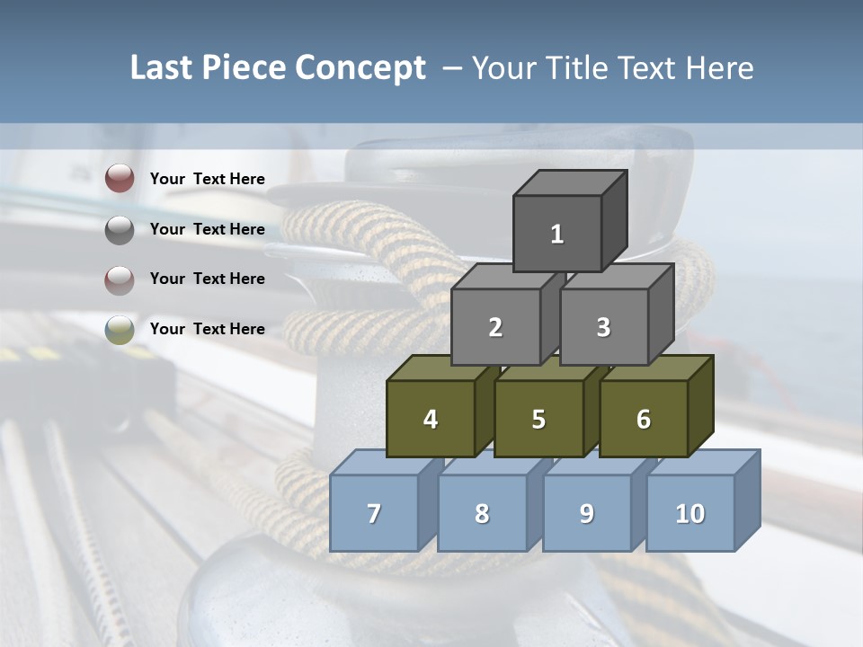 A Boat With A Rope On Top Of It PowerPoint Template