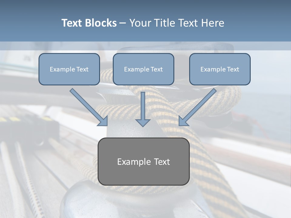A Boat With A Rope On Top Of It PowerPoint Template