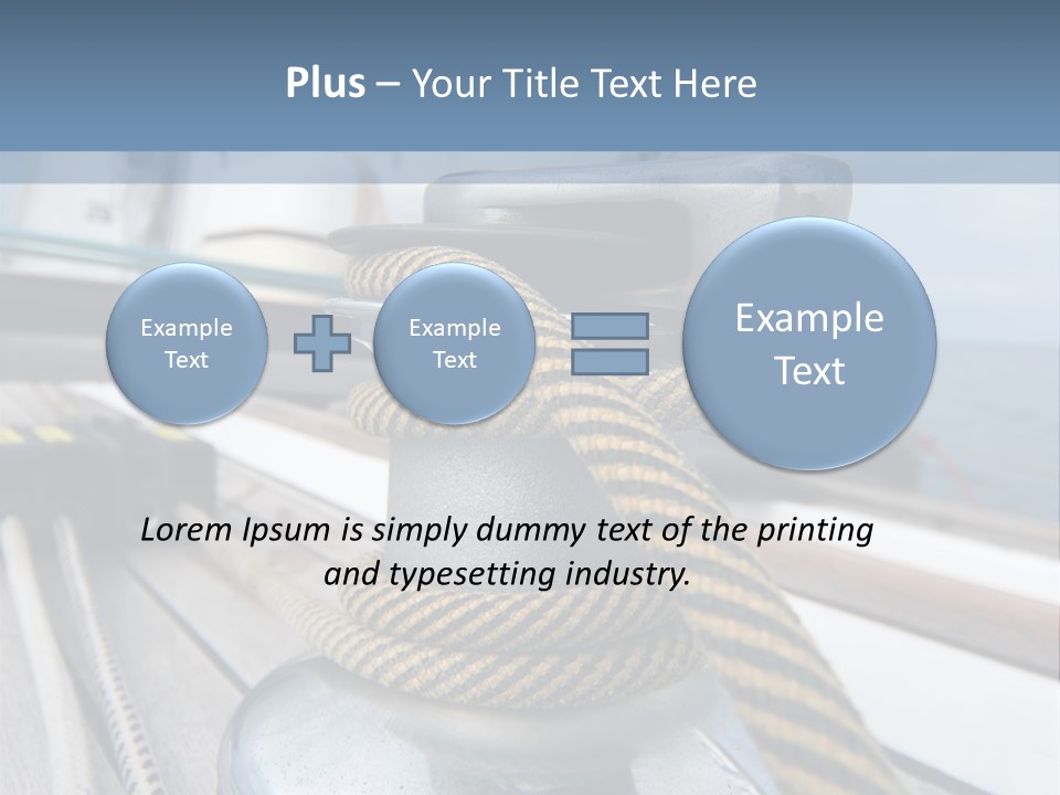 A Boat With A Rope On Top Of It PowerPoint Template