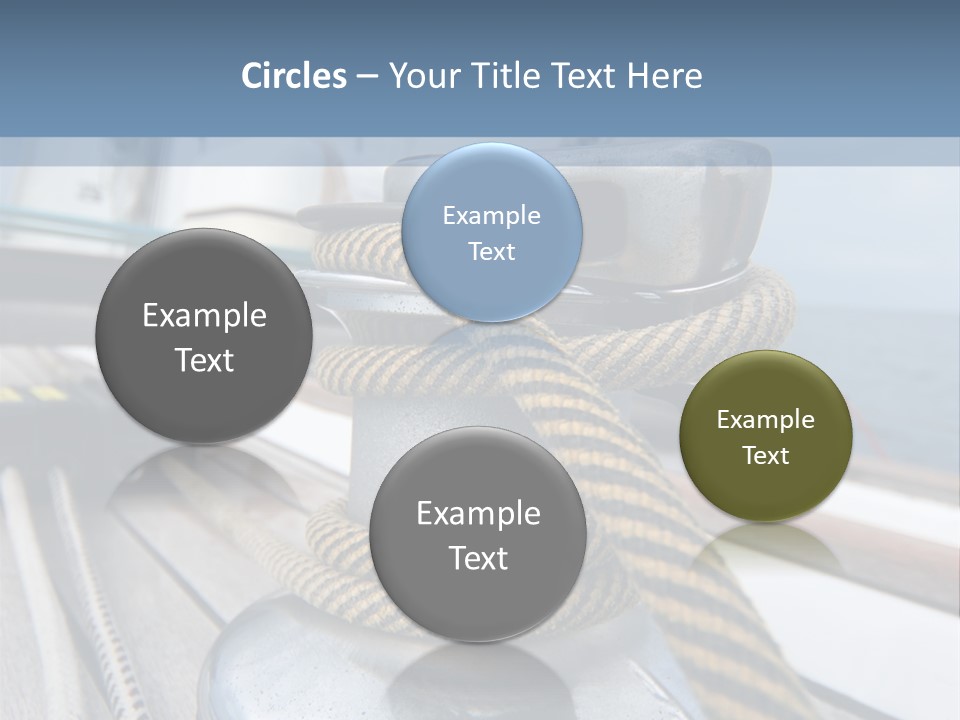 A Boat With A Rope On Top Of It PowerPoint Template