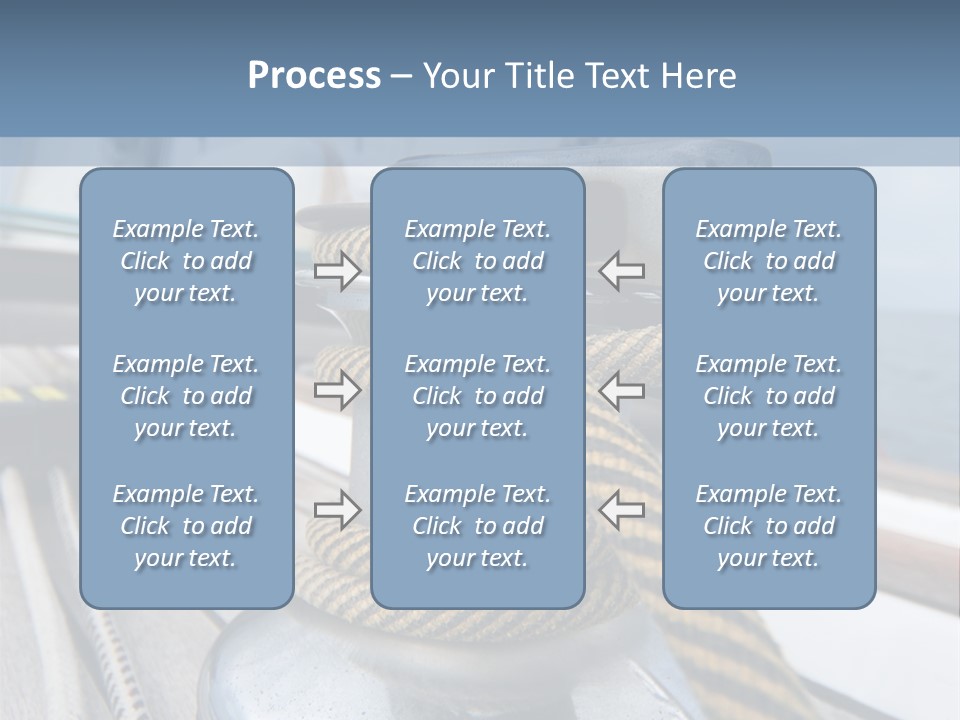 A Boat With A Rope On Top Of It PowerPoint Template