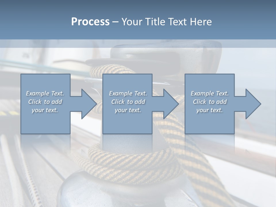 A Boat With A Rope On Top Of It PowerPoint Template