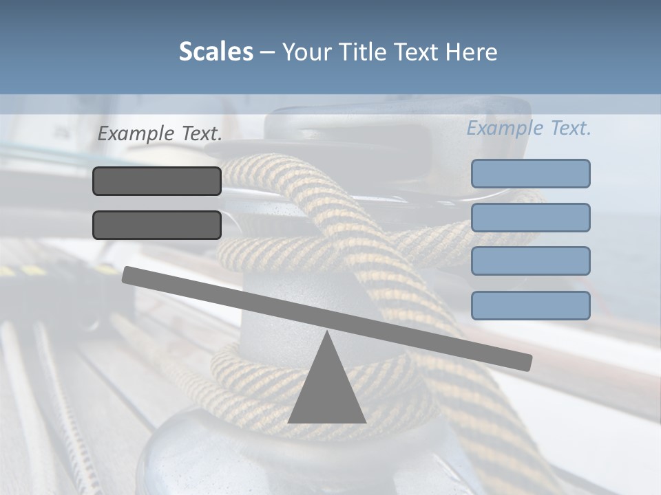 A Boat With A Rope On Top Of It PowerPoint Template