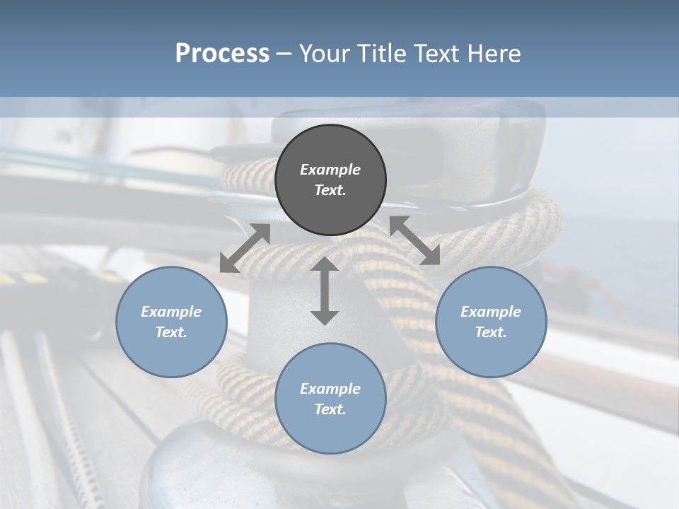 A Boat With A Rope On Top Of It PowerPoint Template