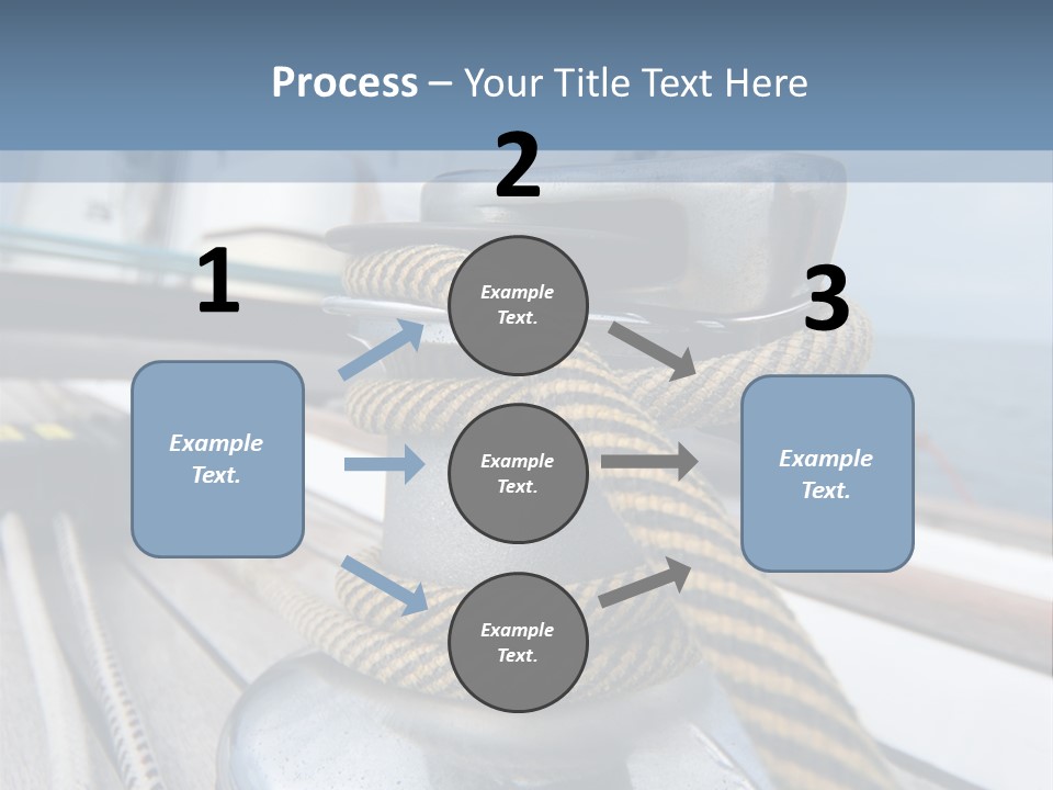 A Boat With A Rope On Top Of It PowerPoint Template
