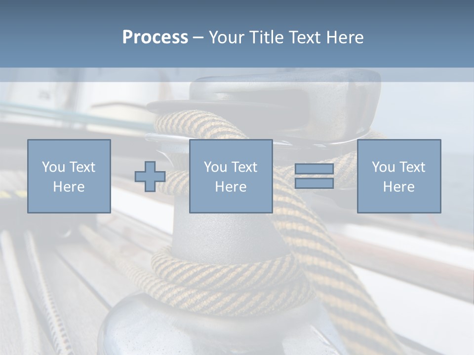 A Boat With A Rope On Top Of It PowerPoint Template