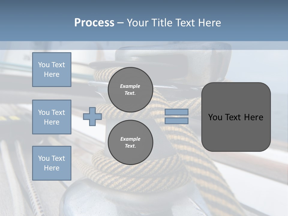 A Boat With A Rope On Top Of It PowerPoint Template