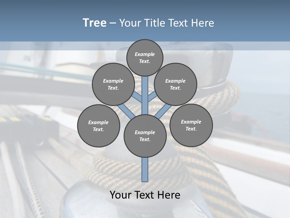 A Boat With A Rope On Top Of It PowerPoint Template