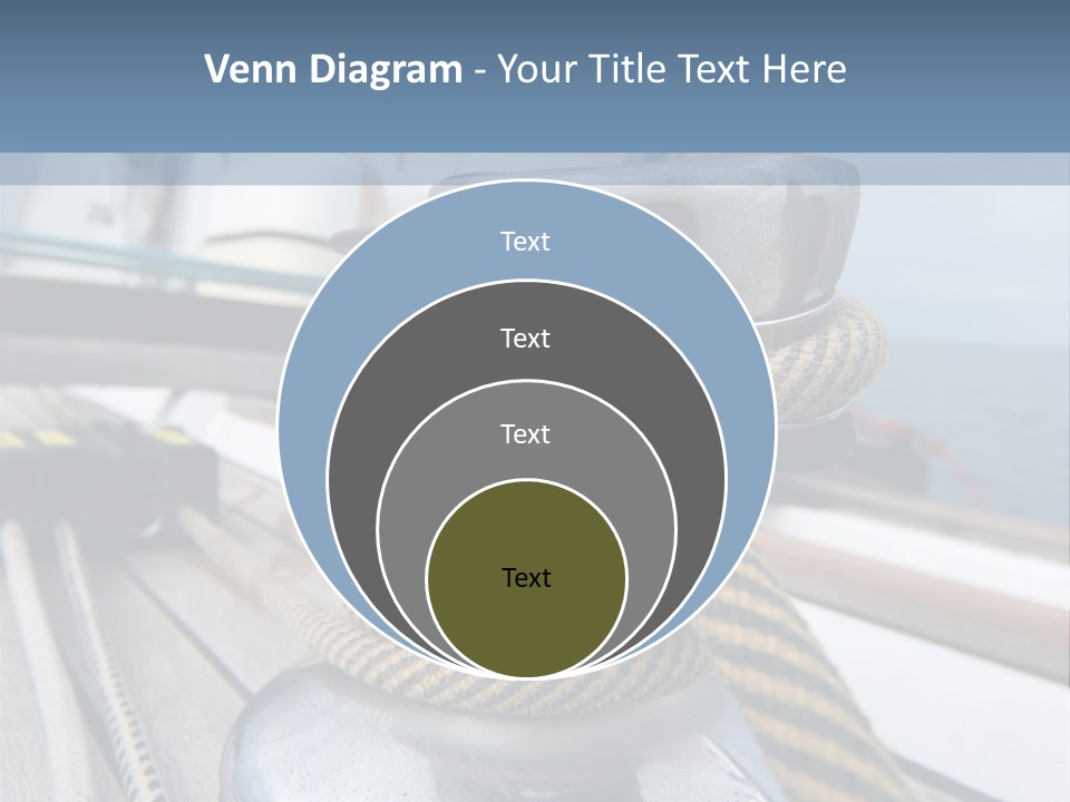 A Boat With A Rope On Top Of It PowerPoint Template