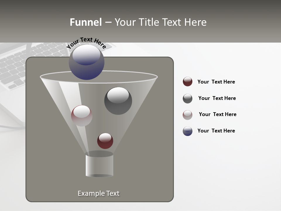 A Laptop With A Headset On Top Of It PowerPoint Template