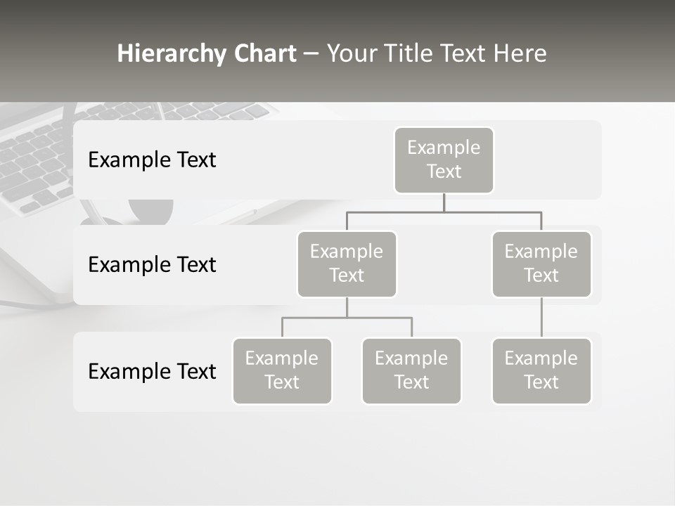 A Laptop With A Headset On Top Of It PowerPoint Template