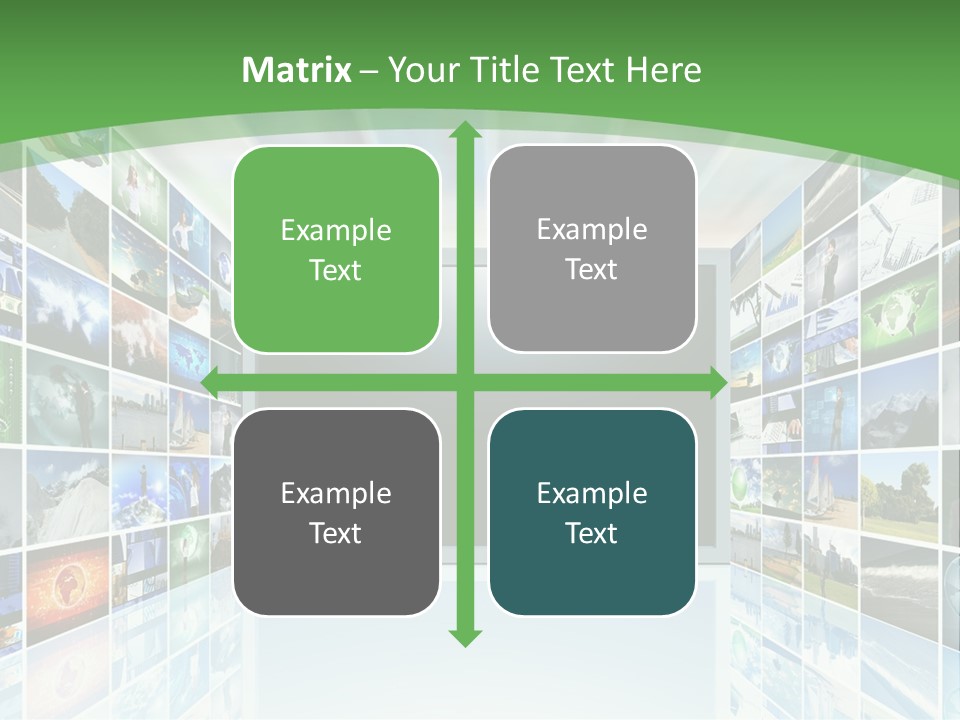 A Room Filled With Lots Of Different Pictures PowerPoint Template