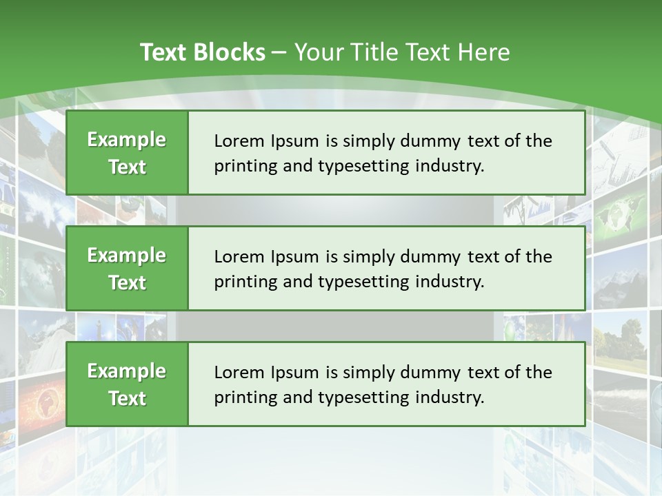 A Room Filled With Lots Of Different Pictures PowerPoint Template
