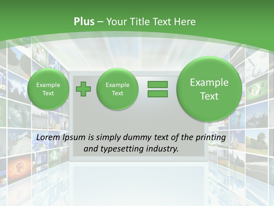 A Room Filled With Lots Of Different Pictures PowerPoint Template