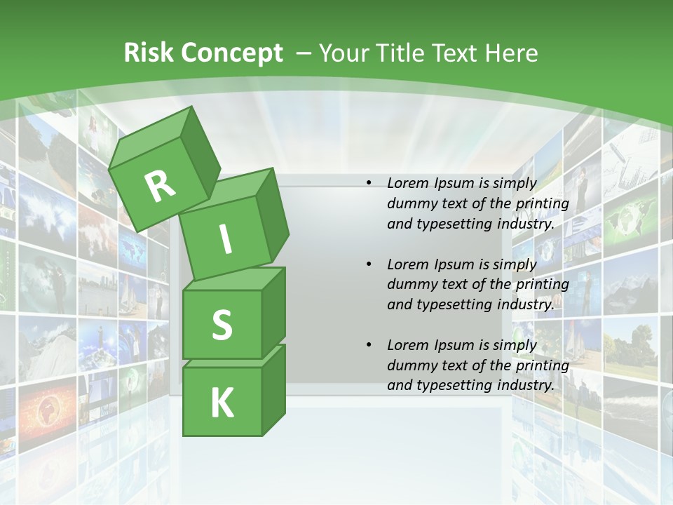 A Room Filled With Lots Of Different Pictures PowerPoint Template