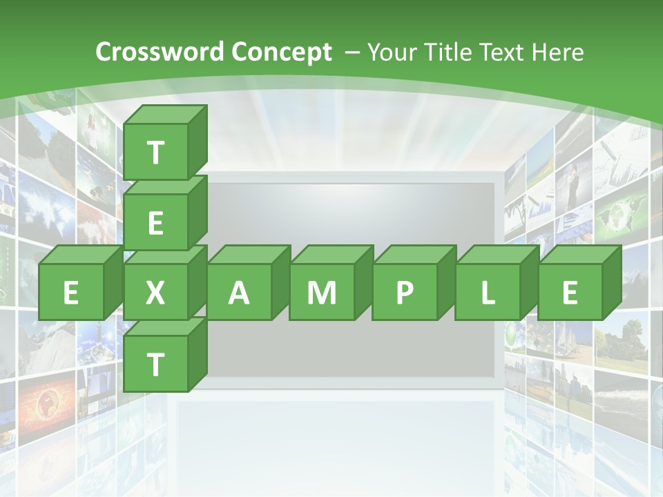 A Room Filled With Lots Of Different Pictures PowerPoint Template