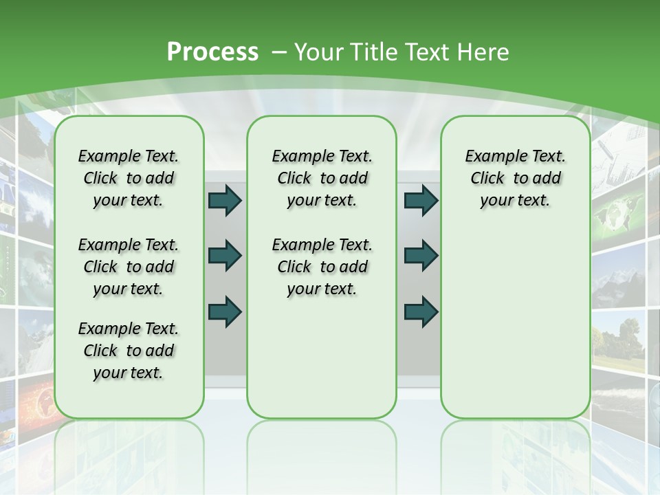 A Room Filled With Lots Of Different Pictures PowerPoint Template