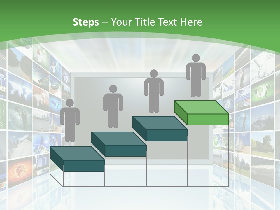 A Room Filled With Lots Of Different Pictures PowerPoint Template