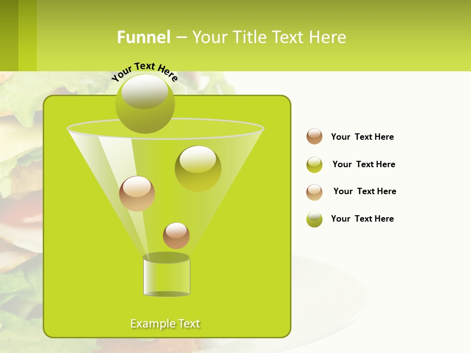 A Big Sandwich With Lettuce And Tomatoes On It PowerPoint Template