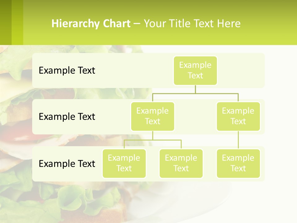 A Big Sandwich With Lettuce And Tomatoes On It PowerPoint Template