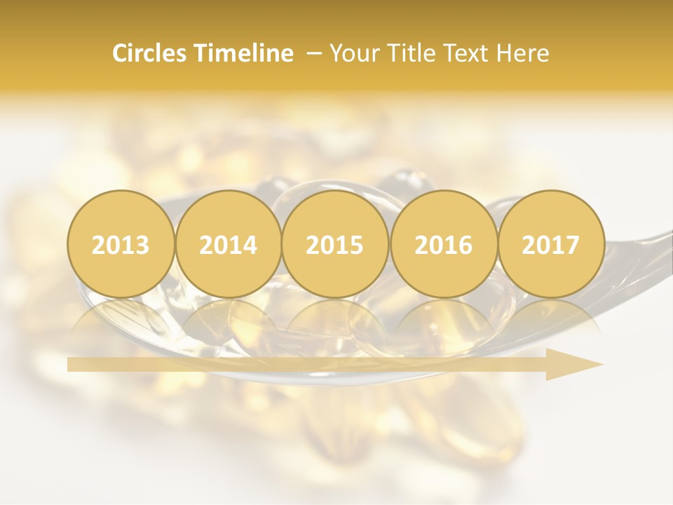 A Spoon Full Of Vitamin Pills On A White Surface PowerPoint Template