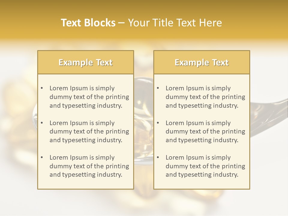 A Spoon Full Of Vitamin Pills On A White Surface PowerPoint Template