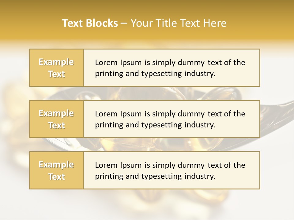 A Spoon Full Of Vitamin Pills On A White Surface PowerPoint Template