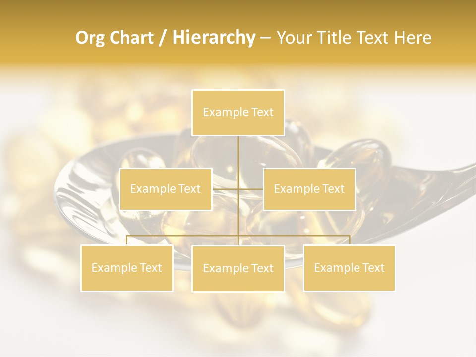A Spoon Full Of Vitamin Pills On A White Surface PowerPoint Template