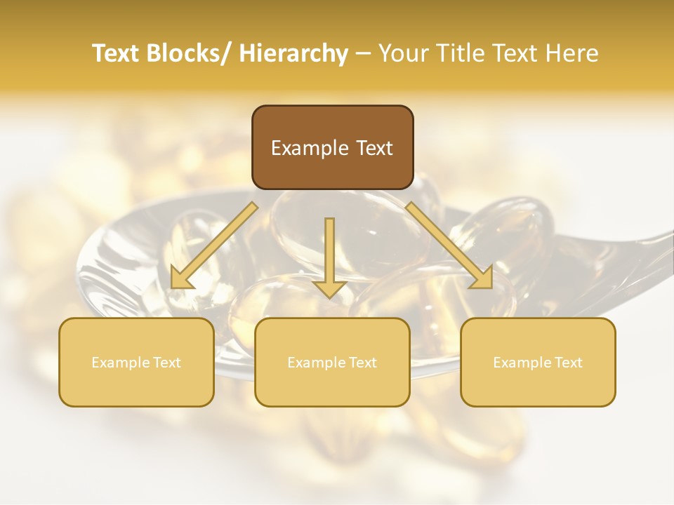 A Spoon Full Of Vitamin Pills On A White Surface PowerPoint Template