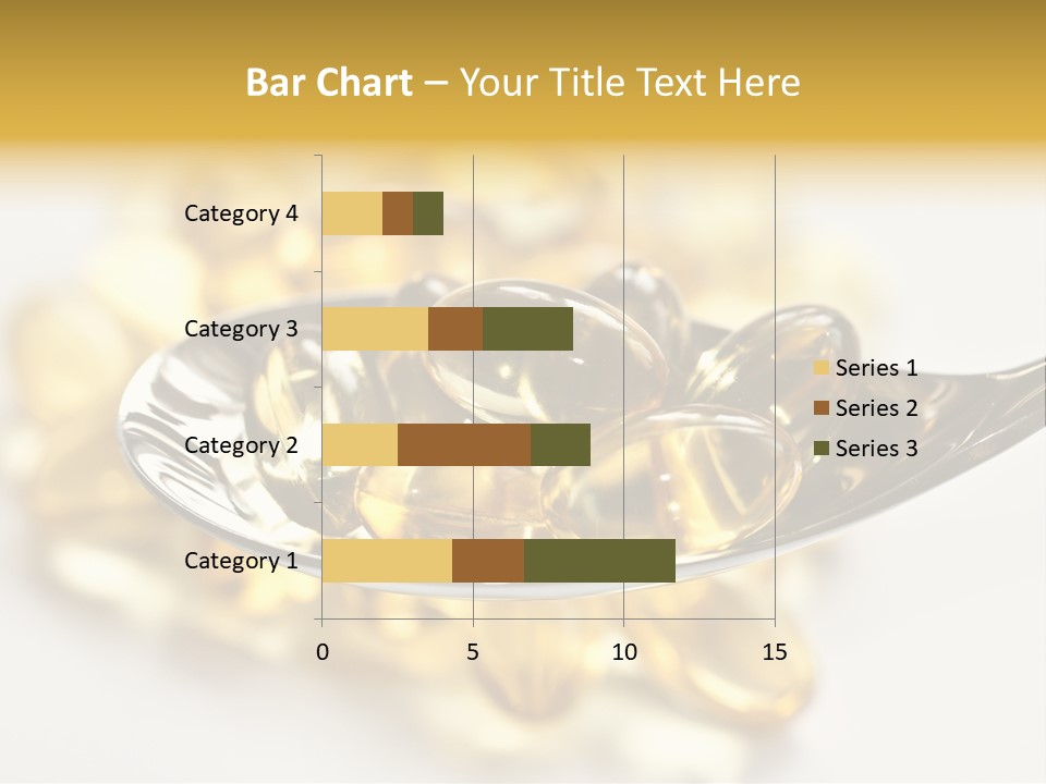A Spoon Full Of Vitamin Pills On A White Surface PowerPoint Template