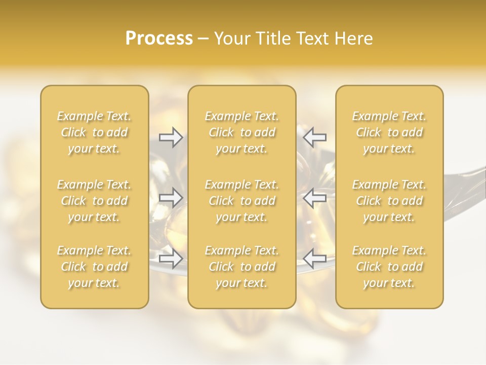 A Spoon Full Of Vitamin Pills On A White Surface PowerPoint Template