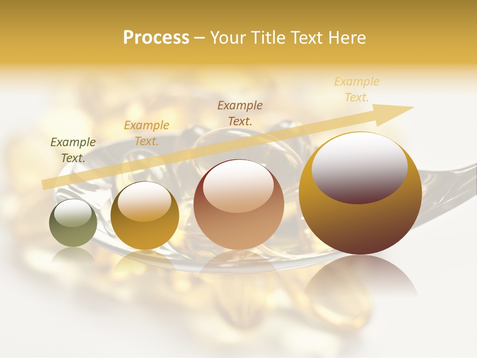 A Spoon Full Of Vitamin Pills On A White Surface PowerPoint Template