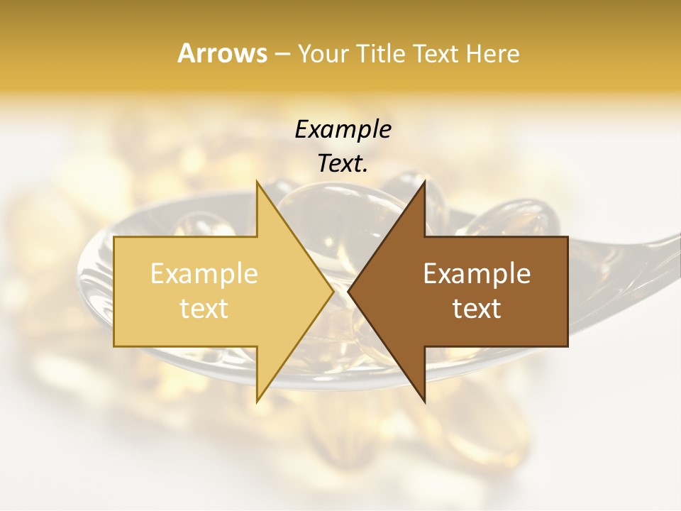 A Spoon Full Of Vitamin Pills On A White Surface PowerPoint Template