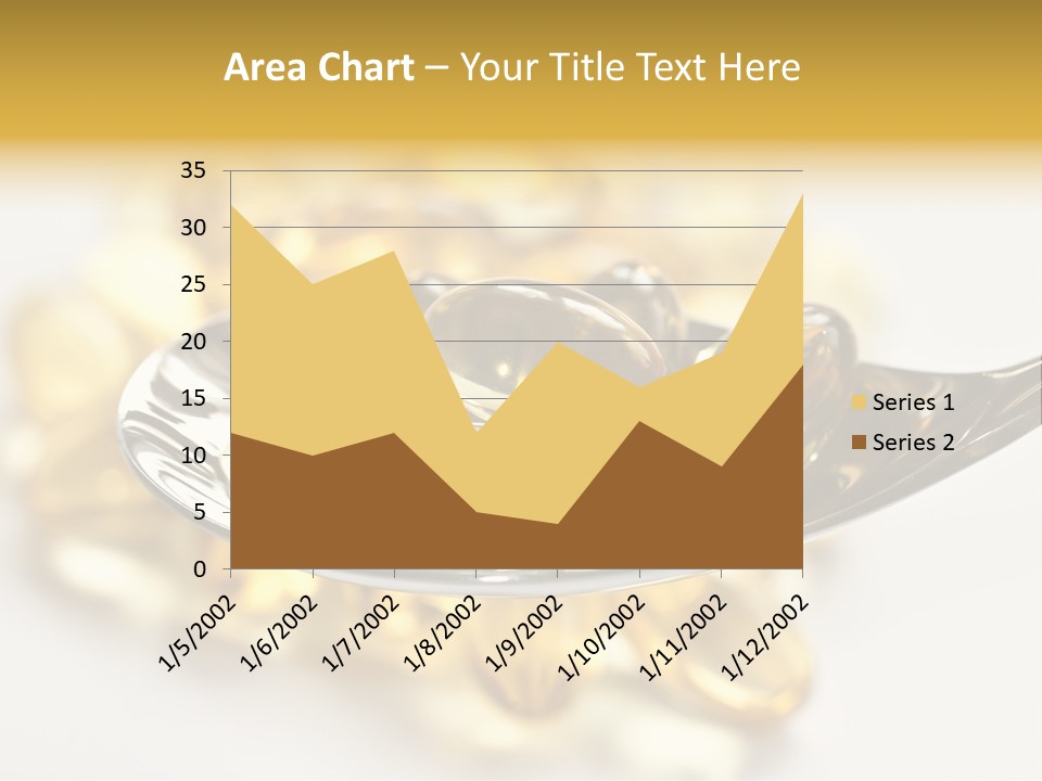 A Spoon Full Of Vitamin Pills On A White Surface PowerPoint Template