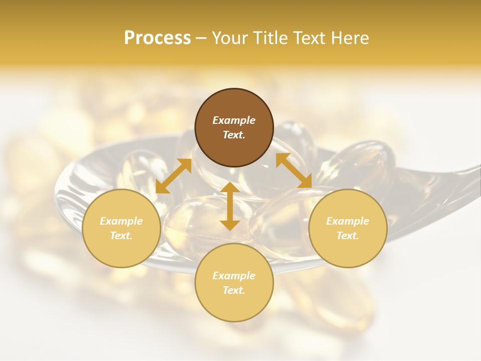 A Spoon Full Of Vitamin Pills On A White Surface PowerPoint Template