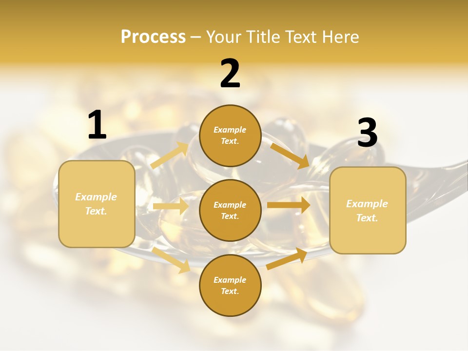 A Spoon Full Of Vitamin Pills On A White Surface PowerPoint Template