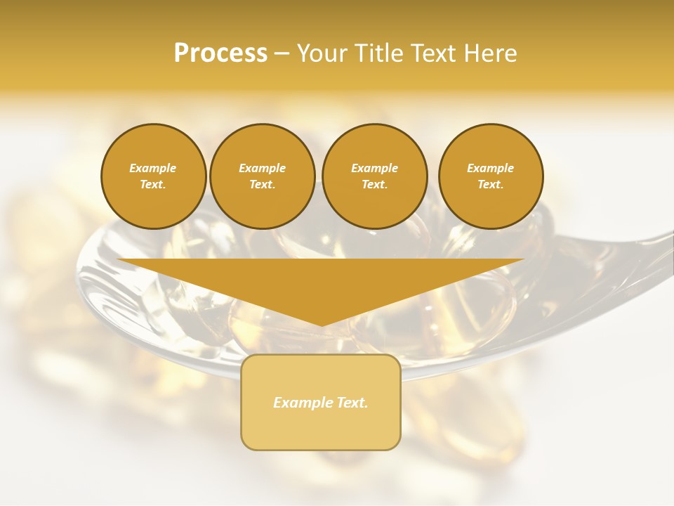 A Spoon Full Of Vitamin Pills On A White Surface PowerPoint Template