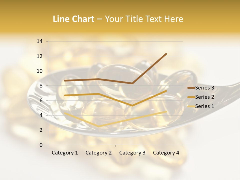 A Spoon Full Of Vitamin Pills On A White Surface PowerPoint Template