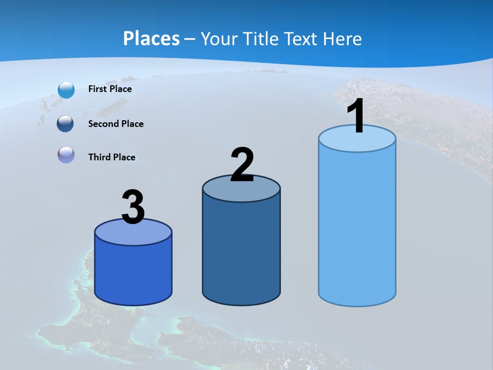 An Aerial View Of A Tropical Island Powerpoint Presentation PowerPoint Template