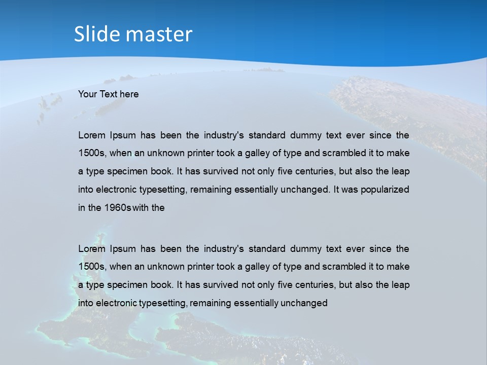 An Aerial View Of A Tropical Island Powerpoint Presentation PowerPoint Template