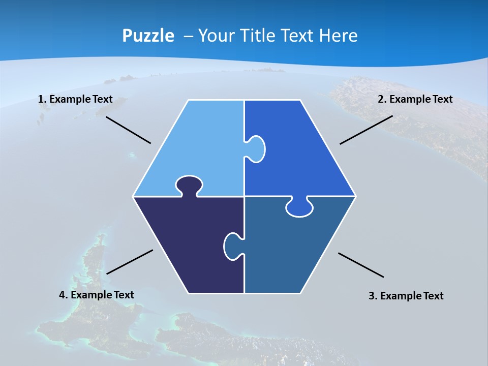 An Aerial View Of A Tropical Island Powerpoint Presentation PowerPoint Template