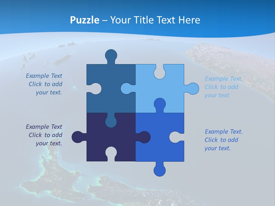 An Aerial View Of A Tropical Island Powerpoint Presentation PowerPoint Template