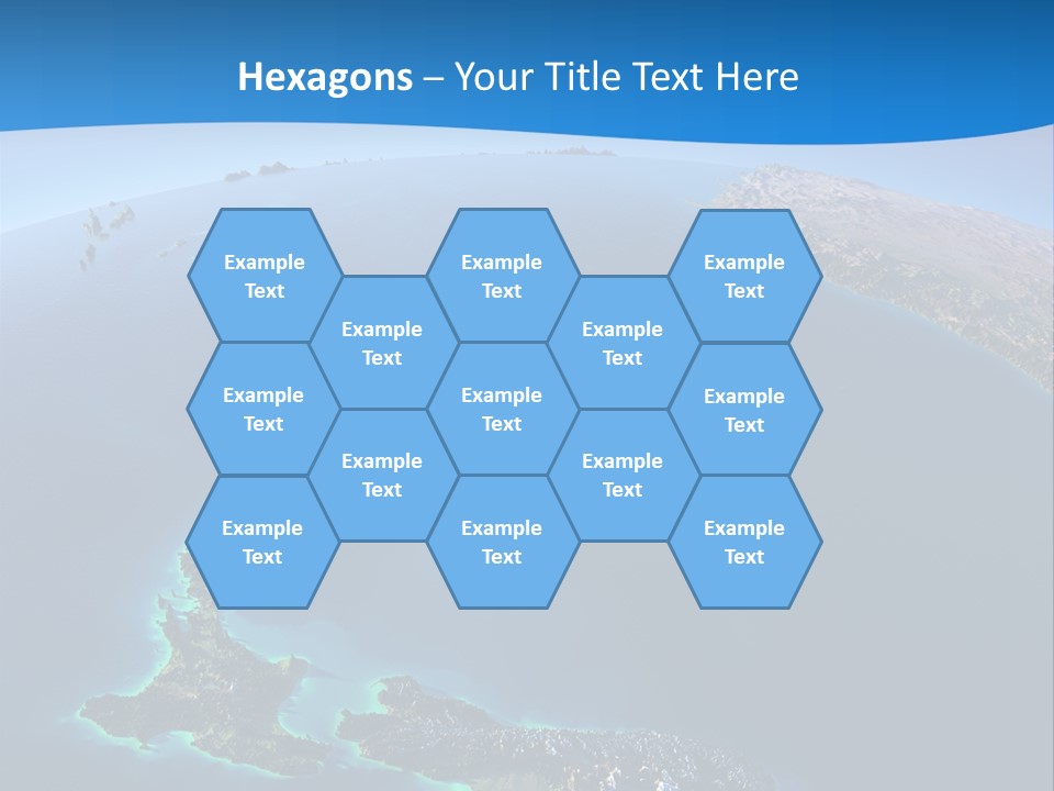 An Aerial View Of A Tropical Island Powerpoint Presentation PowerPoint Template